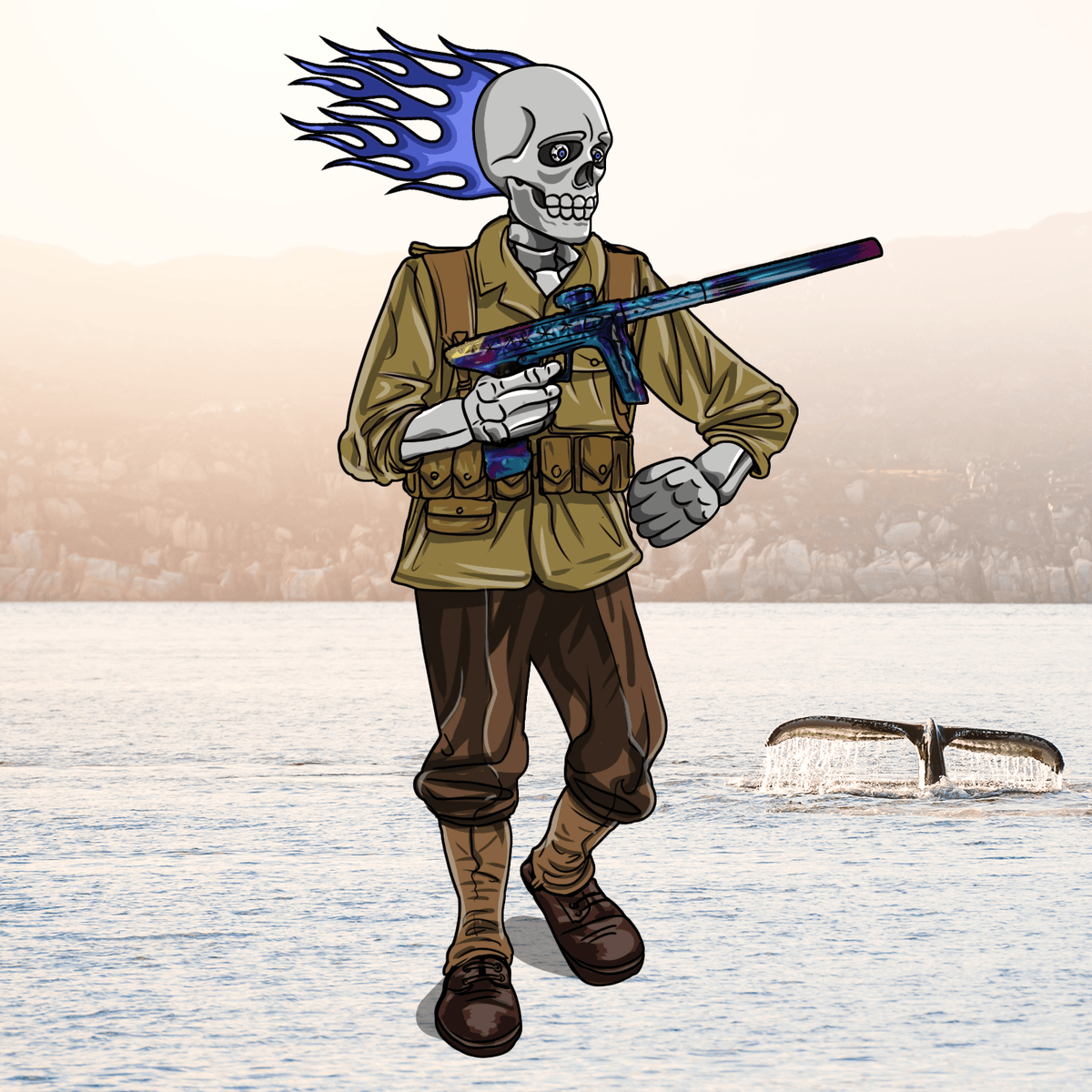 Adrenaline Skully Nft Galaxy In Ww2 With Mug main image 1
