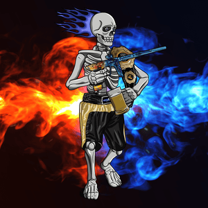 Adrenaline Skully NFT - Firestorm in Champion with Mug - Adrenaline